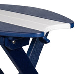 TablesFOLDING SURFBOARD ACCENT TABLE - 4 Season Portable Nautical BoardbarbistroSaving Shepherd