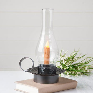Candle Holders & AccessoriesStorekeeper Light - Colonial Chisel Punched Pattern with Glass Globecandle holdercandle lightSaving Shepherd