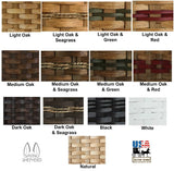 AMISH DESK ORGANIZER - Hand Woven Reed Basket in 2 Sizes & 13 Finishes USA