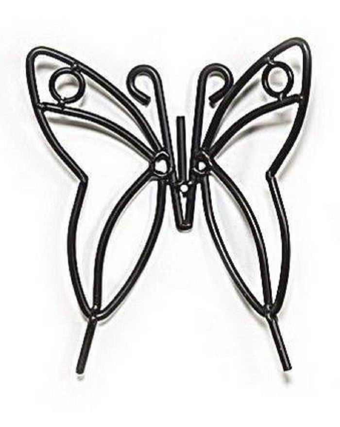 Wrought Iron Butterfly Garden Stake - Amish Handmade Lawn Wall Decor