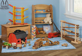 Wooden & Handcrafted ToysCAR CARRIER WOOD TOY - Handmade Tractor Trailer Truck with 6 CarsAmishcarSaving Shepherd