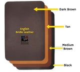 LEATHER DELUXE MINI LENTZ WALLET - Pump Handle Money Clip & 4 Card Slots